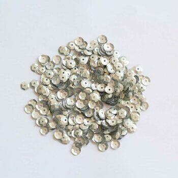 Šljokice za šivanje srebrne